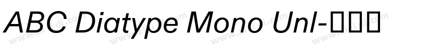 ABC Diatype Mono Unl字体转换